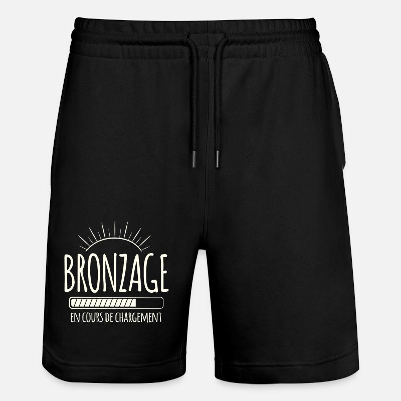 Tan Loading, Été, Vacances, Français - Short de jogging bio TRAINER Stanley/Stella unisexe - noir