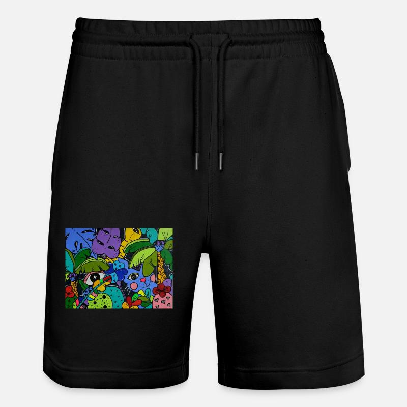 Monsieur Le Chat Mystique - Short de jogging bio TRAINER Stanley/Stella unisexe - noir