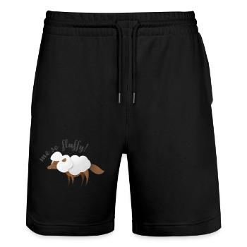 Wildtiere - Stanley/Stella Unisex Bio Joggingshorts Trainer  - Schwarz - Vorne - Nik (191cm) & Marisol (170cm)