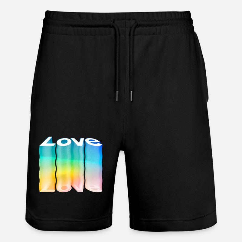 Love - Stanley/Stella Unisex Bio Joggingshorts Trainer  - Schwarz