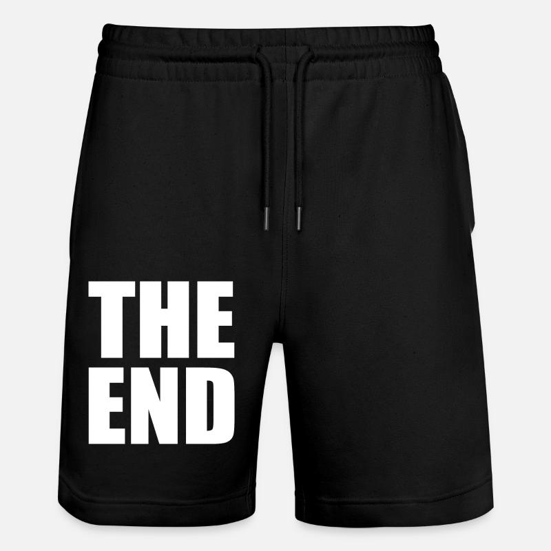 The end - Stanley/Stella Trainer Unisex Organic Jogging Shorts - black