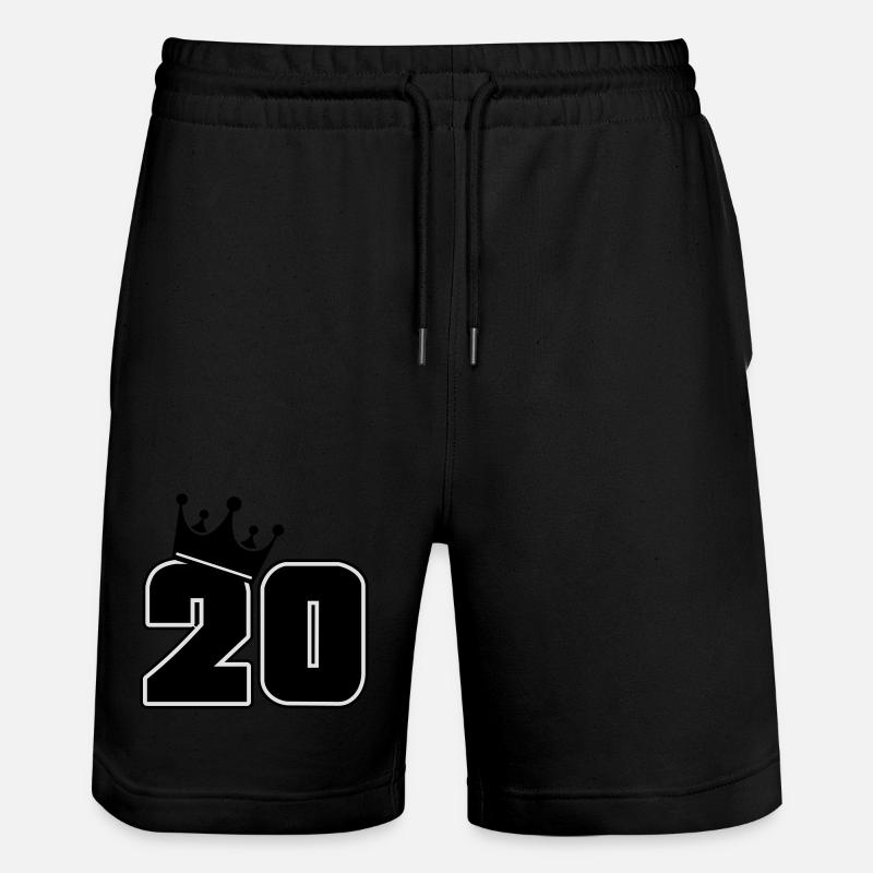 20 - Short de jogging bio TRAINER Stanley/Stella unisexe - noir