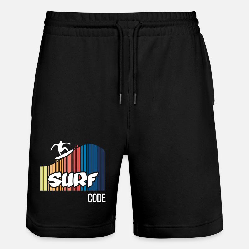 Code de surf (sombre) - Short de jogging bio TRAINER Stanley/Stella unisexe - noir