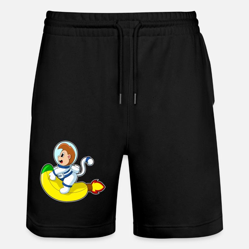 Monkey Banana Astronaute - Short de jogging bio TRAINER Stanley/Stella unisexe - noir