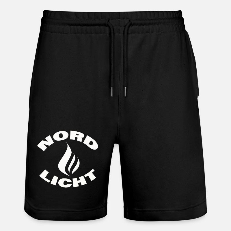 AURORA BOREALIS - Stanley/Stella Trainer Unisex Organic Jogging Shorts - black