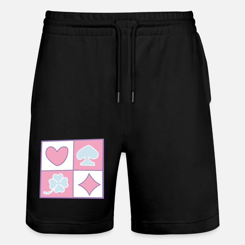Damier par helfspawn - Short de jogging bio TRAINER Stanley/Stella unisexe - noir