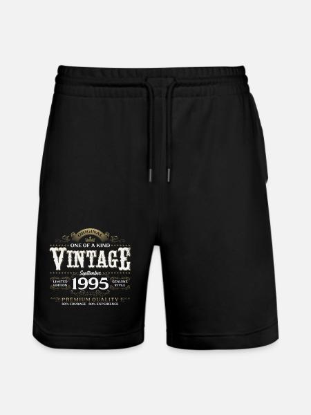 30e anniversaire Millésime septembre 1995 - Short de jogging bio TRAINER Stanley/Stella unisexe - noir