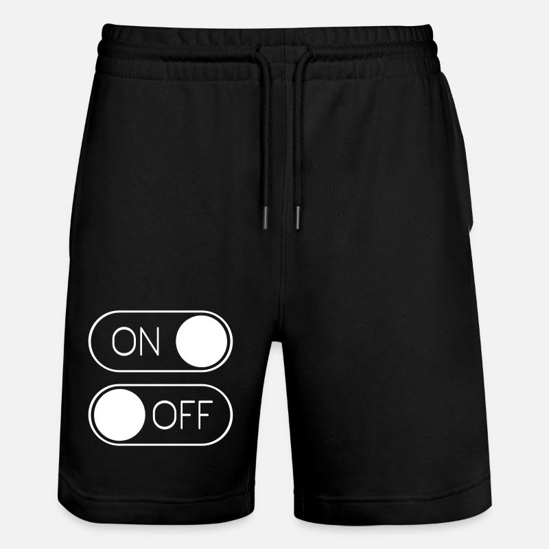 Toggle Grafik On Off Schalter - Stanley/Stella Unisex Bio Joggingshorts Trainer  - Schwarz