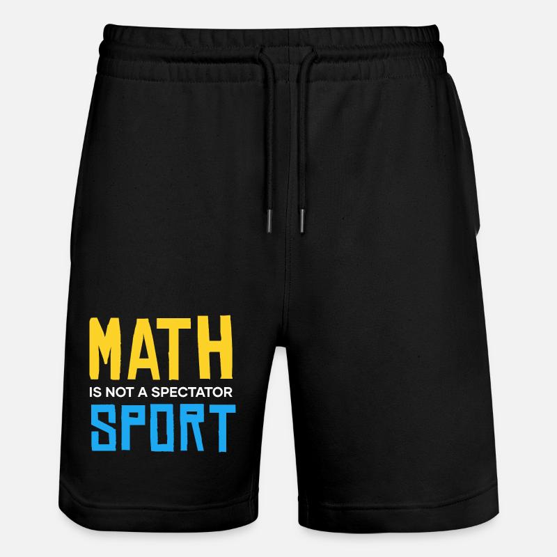 La matematica non è uno sport da guardare - Pantaloncini da jogger ecologici unisex Trainer di Stanley/Stella - nero