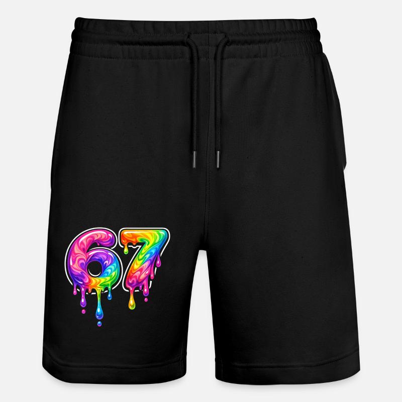 67 Six Meme Seven Alpha Slang - Short de jogging bio TRAINER Stanley/Stella unisexe - noir