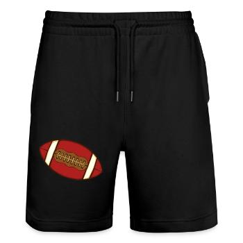 Ballsport - Stanley/Stella Unisex Bio Joggingshorts Trainer  - Schwarz - Vorne - Nik (191cm) & Marisol (170cm)