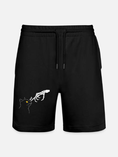 Graphique Cat - Short de jogging bio TRAINER Stanley/Stella unisexe - noir