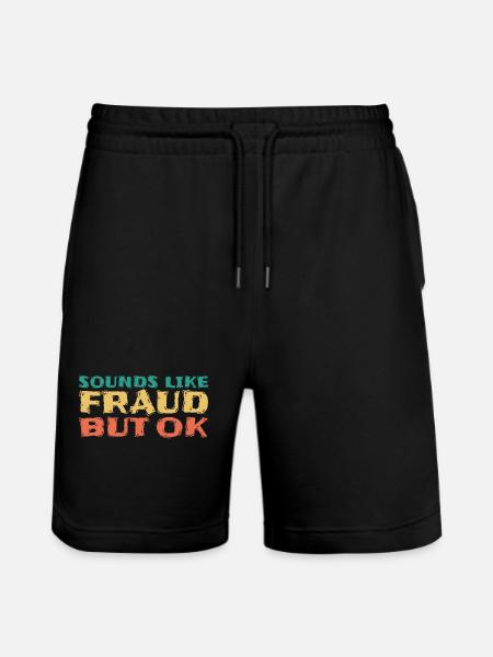 Sounds like fraud but ok, green, yellow, orange - Stanley/Stella Trainer Unisex Organic Jogging Shorts - black