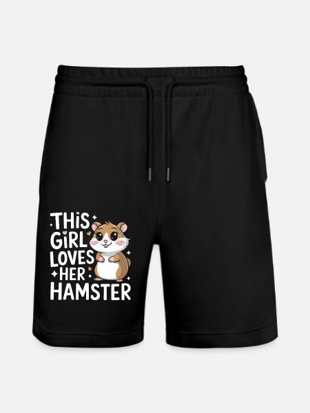Hamster - Short de jogging bio TRAINER Stanley/Stella unisexe - noir
