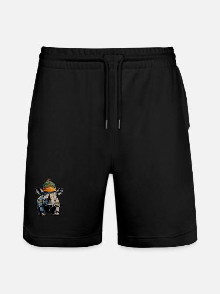 Nashorn Designer-Cap - Stanley/Stella Unisex Bio Joggingshorts Trainer  - Schwarz