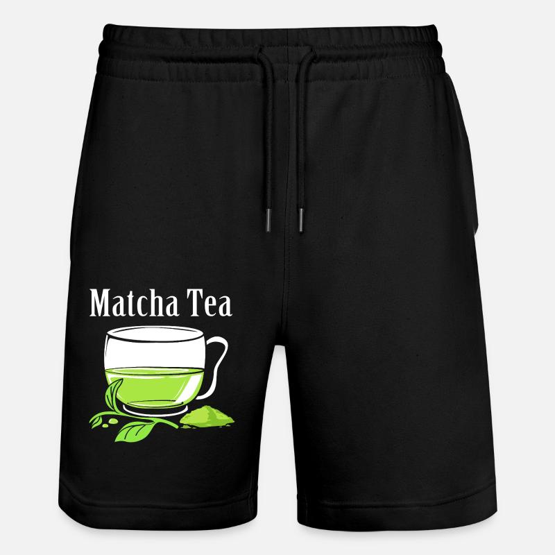 Matcha Tee - Stanley/Stella Unisex Bio Joggingshorts Trainer  - Schwarz
