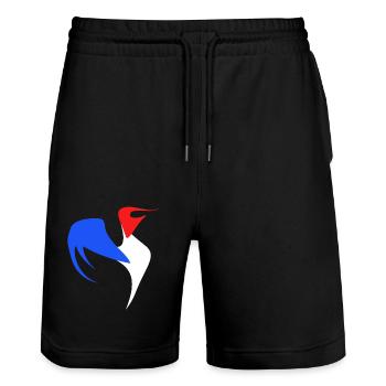 coq - Short de jogging bio TRAINER Stanley/Stella unisexe - noir - Devant - Nik (191cm) & Marisol (170cm)
