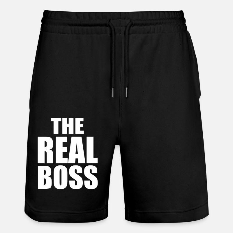 The real boss - Short de jogging bio TRAINER Stanley/Stella unisexe - noir