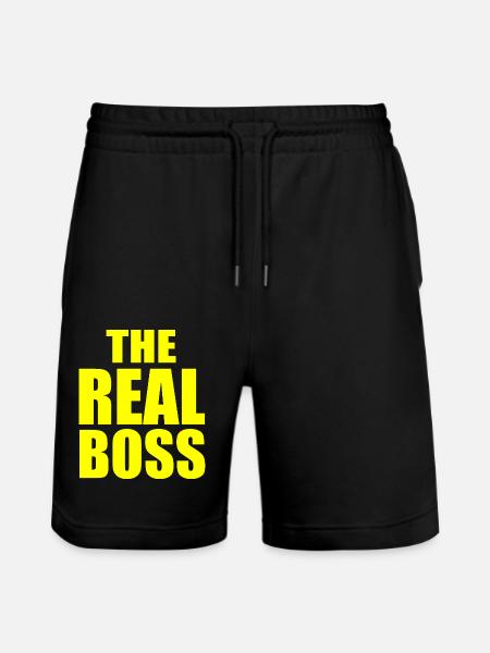 The real boss - Stanley/Stella Trainer Unisex Organic Jogging Shorts - black