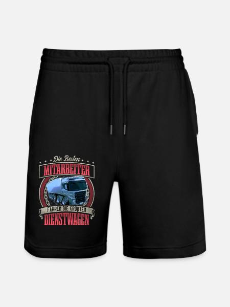 LKW Fahrer - Stanley/Stella Unisex Bio Joggingshorts Trainer  - Schwarz