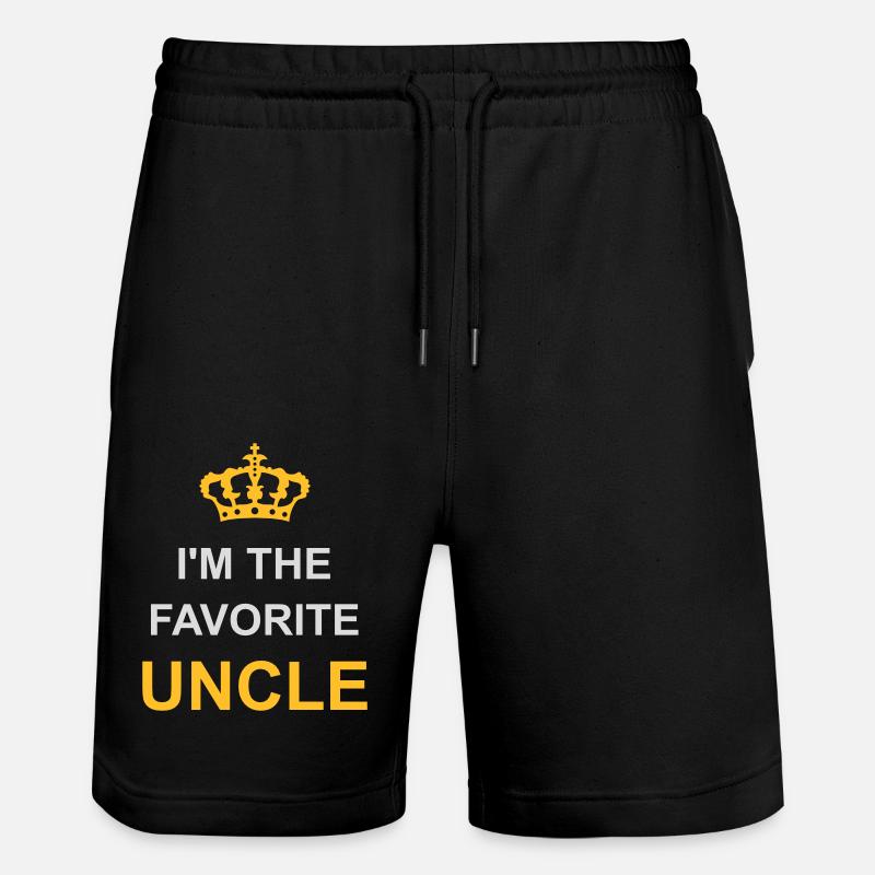 at The Favorite Uncle - Stanley/Stella Trainer Unisex Organic Jogging Shorts - black