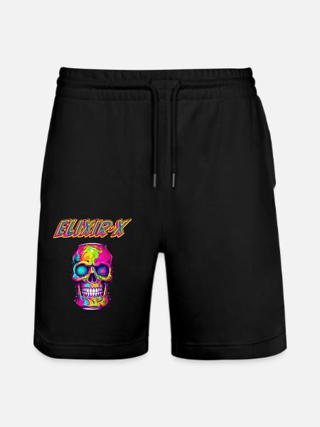 ELIXIR X - Stanley/Stella Unisex Bio Joggingshorts Trainer - Schwarz