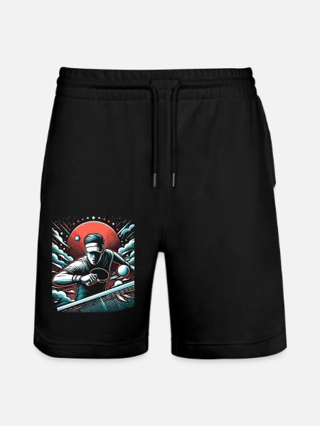 Ping Pong - Short de jogging bio TRAINER Stanley/Stella unisexe - noir