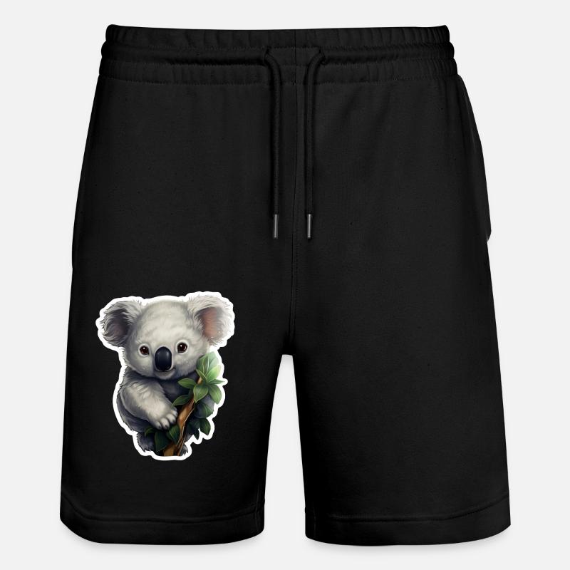 Koala mignon - Short de jogging bio TRAINER Stanley/Stella unisexe - noir