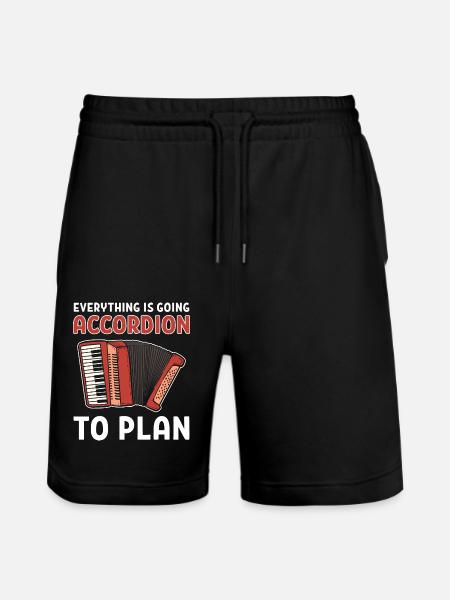 Accordion - Stanley/Stella Trainer Unisex Organic Jogging Shorts - black