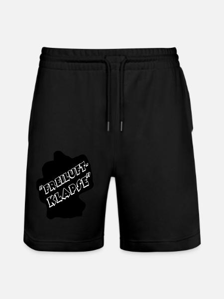Freiluftklapse II - Stanley/Stella Unisex Bio Joggingshorts Trainer - Schwarz
