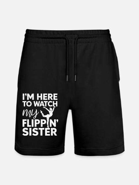 Proud Spectator – Sister - Stanley/Stella Trainer Unisex Organic Jogging Shorts - black