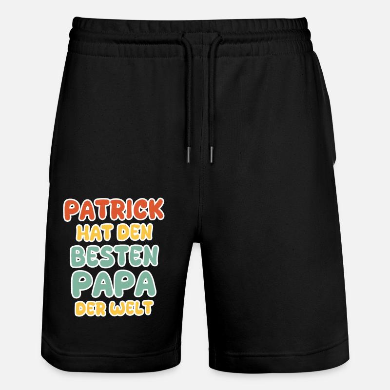 Bébé Patrick - Short de jogging bio TRAINER Stanley/Stella unisexe - noir