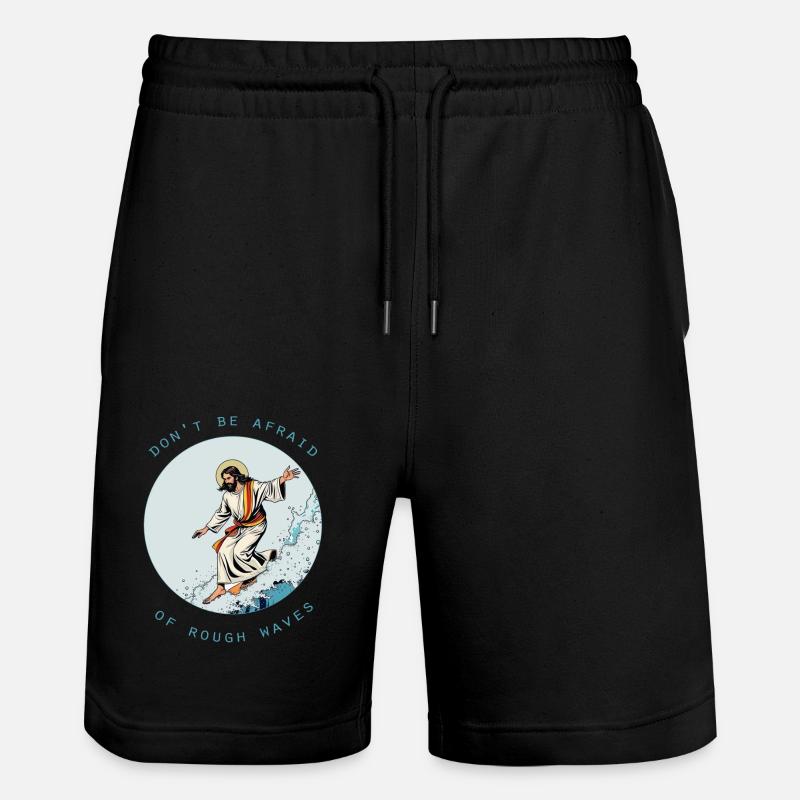 Jésus du surf - Short de jogging bio TRAINER Stanley/Stella unisexe - noir