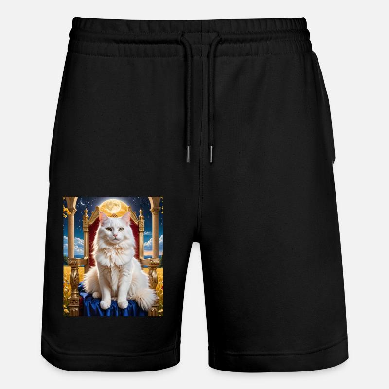 Cat - Stanley/Stella Unisex Bio Joggingshorts Trainer  - Schwarz