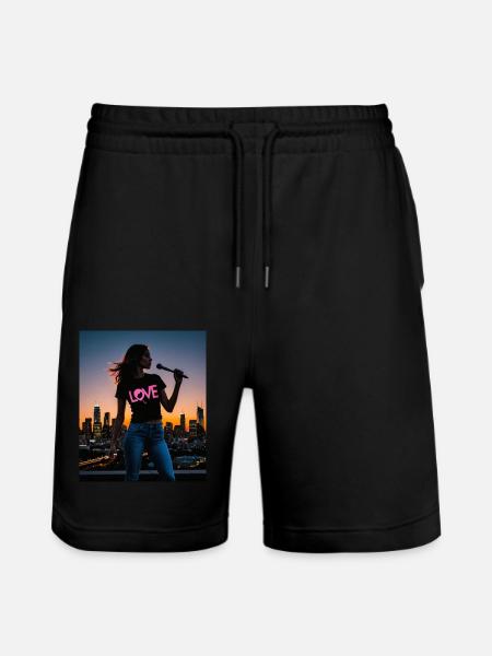Women - Stanley/Stella Trainer Unisex Organic Jogging Shorts - black