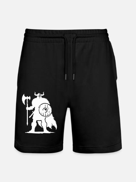 Viking Warrior - Stanley/Stella Trainer Unisex Organic Jogging Shorts - black