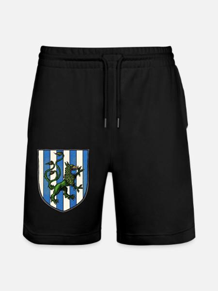 Coat of arms green dragon - Stanley/Stella Trainer Unisex Organic Jogging Shorts - black