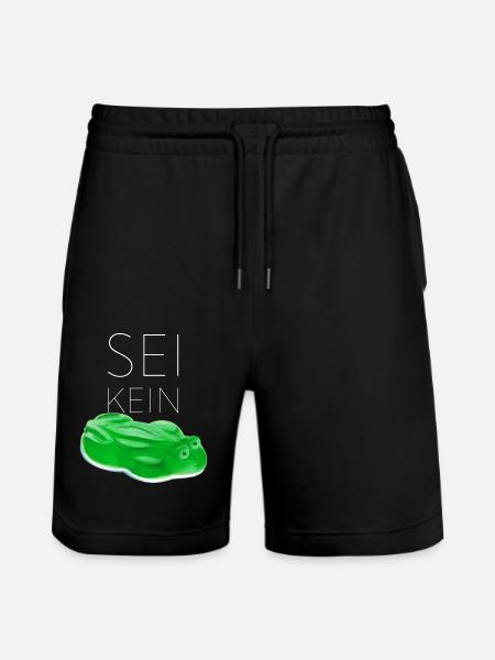 Sei kein Frosch real - Stanley/Stella Unisex Bio Joggingshorts Trainer  - Schwarz