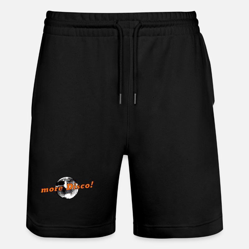 more Disco! - Stanley/Stella Unisex Bio Joggingshorts Trainer - Schwarz