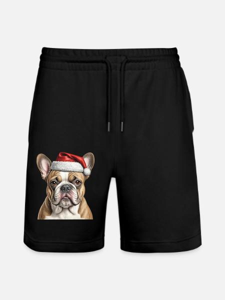 Bouledogue de Noël - Short de jogging bio TRAINER Stanley/Stella unisexe - noir
