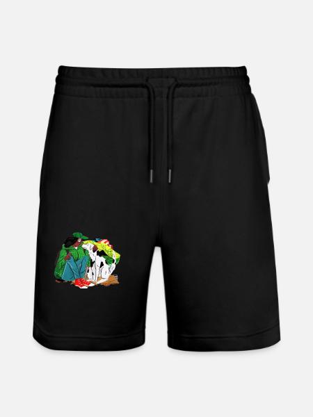 Beste Freund - Stanley/Stella Unisex Bio Joggingshorts Trainer  - Schwarz