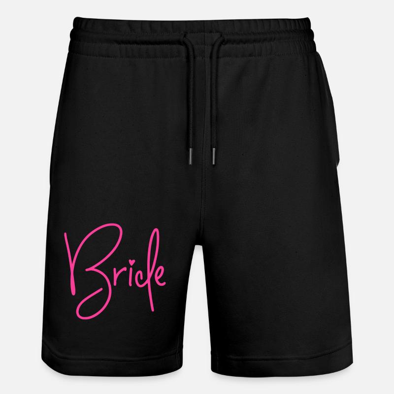 Bride - Braut - Junggesellinnenabschied - JGA 2026 - Stanley/Stella Unisex Bio Joggingshorts Trainer  - Schwarz