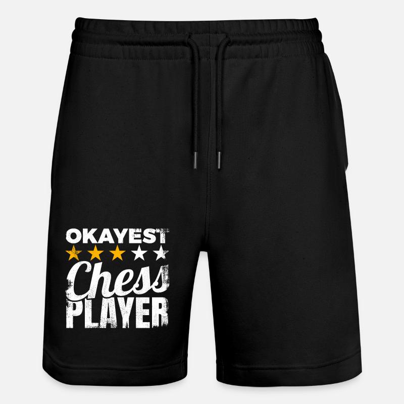Okayest Chess Player - Stanley/Stella Unisex Bio Joggingshorts Trainer  - Schwarz