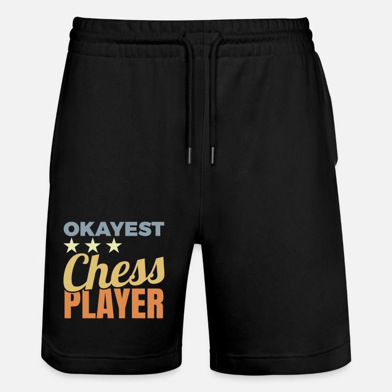 Joueur d’échecs moyen - Short de jogging bio TRAINER Stanley/Stella unisexe - noir