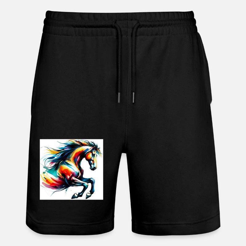 Cheval - Short de jogging bio TRAINER Stanley/Stella unisexe - noir