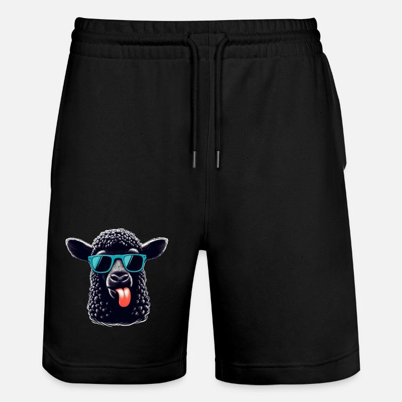 Mouton noir - Short de jogging bio TRAINER Stanley/Stella unisexe - noir