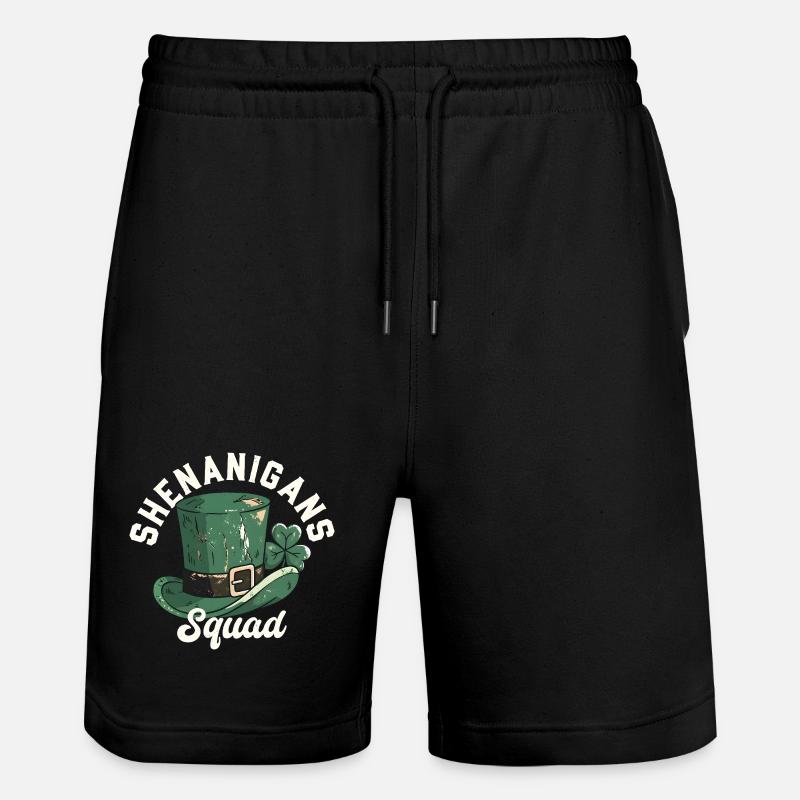 Shenanigans Squad Leprechaun-Hut - Stanley/Stella Unisex Bio Joggingshorts Trainer  - Schwarz