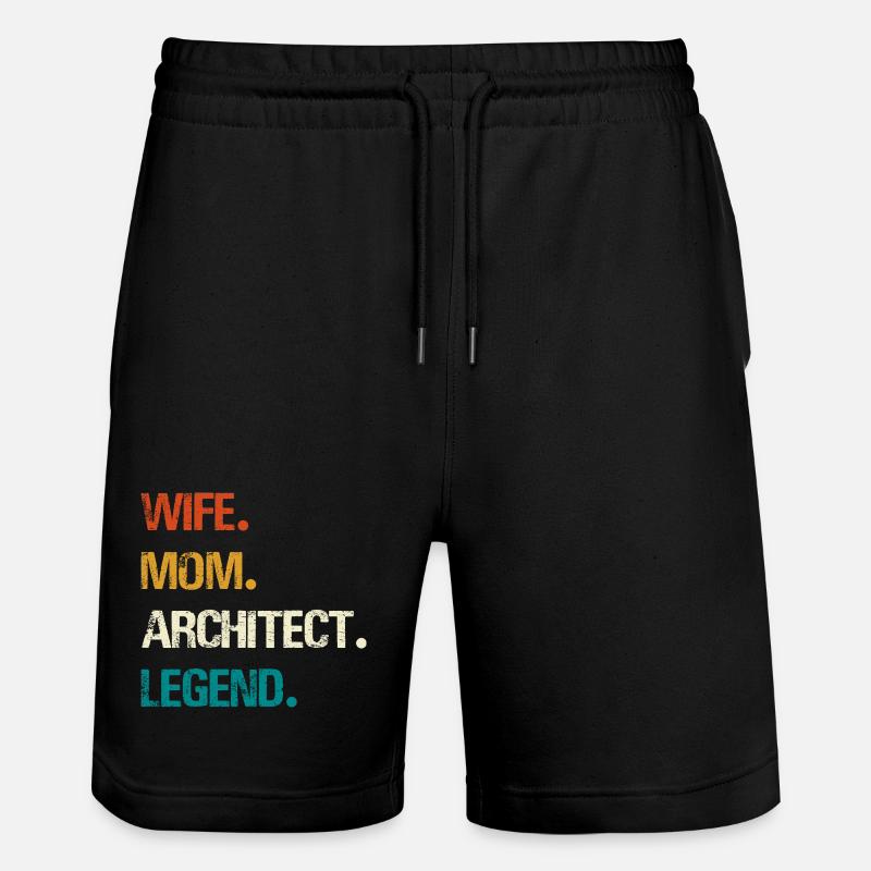 Épouse Mère Architecte Légende - Short de jogging bio TRAINER Stanley/Stella unisexe - noir