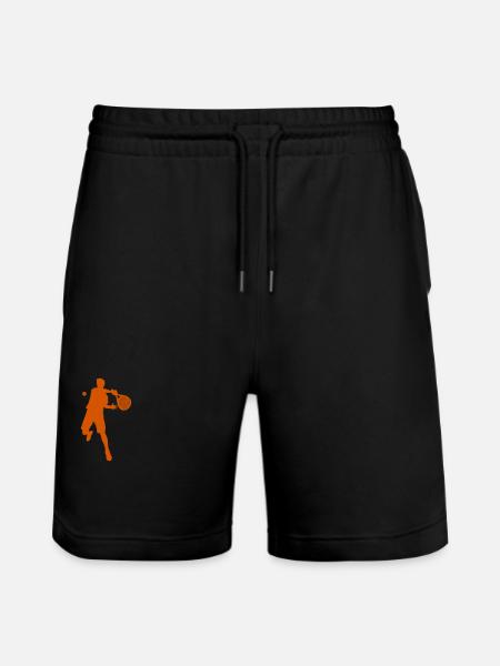 Padel Player Silouhette - Stanley/Stella Trainer Unisex Organic Jogging Shorts - black