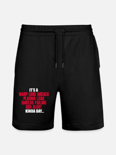 Kinda Day - Stanley/Stella Trainer Unisex Organic Jogging Shorts - black